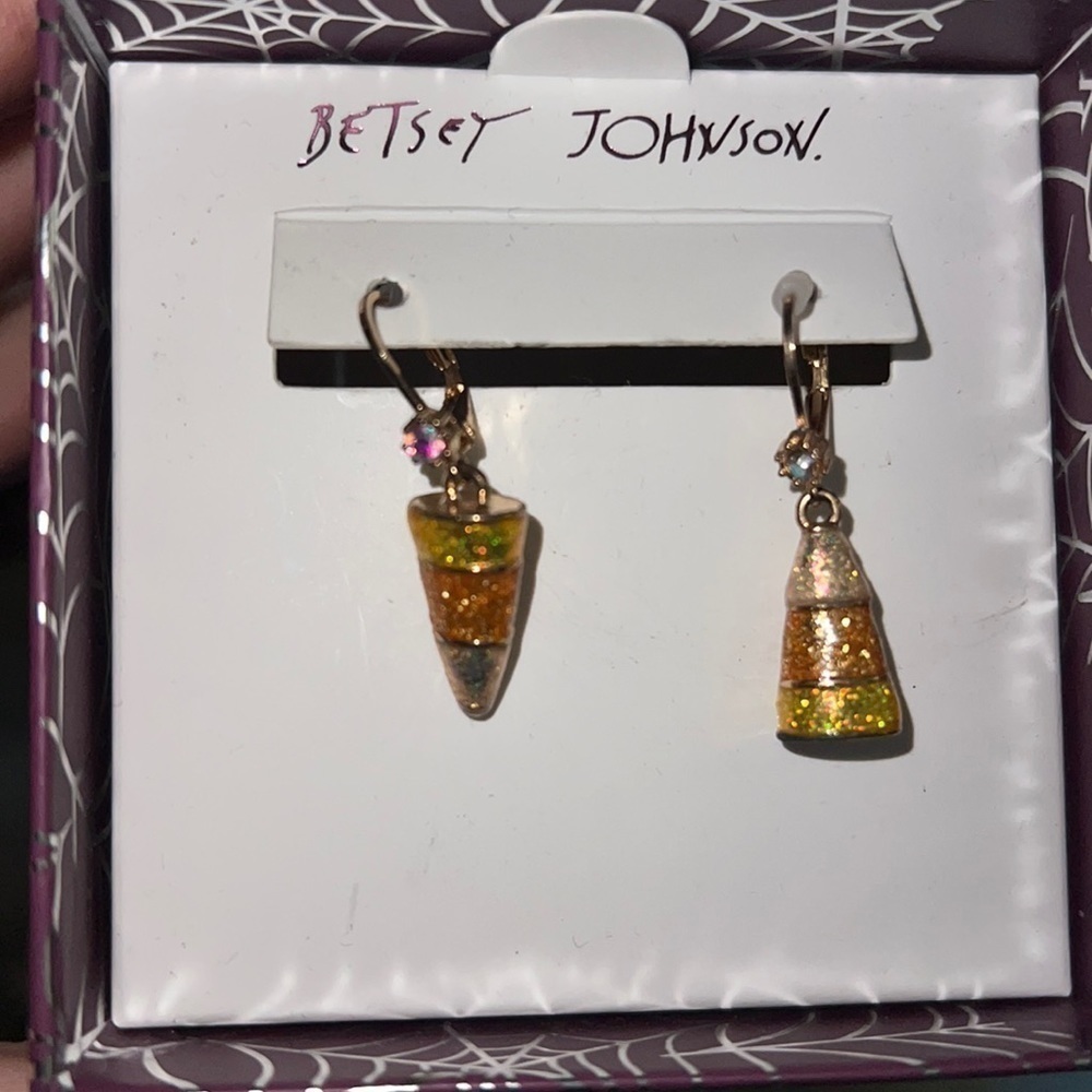 Betsey Johnson Candy‎ corn Earrings